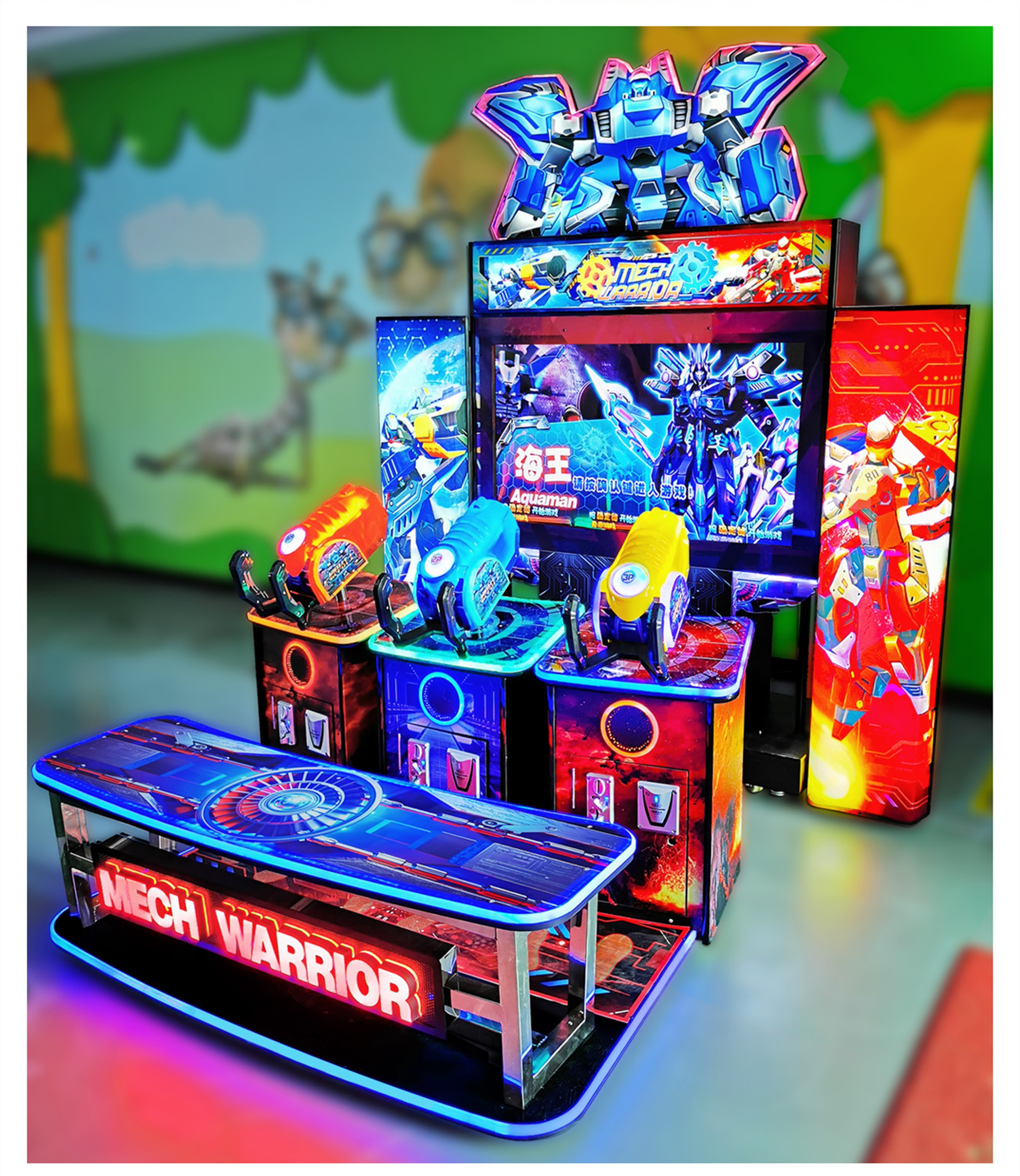 Sunflower Amusement multi-player indoor game machine laser shooting game for kids redemption machine