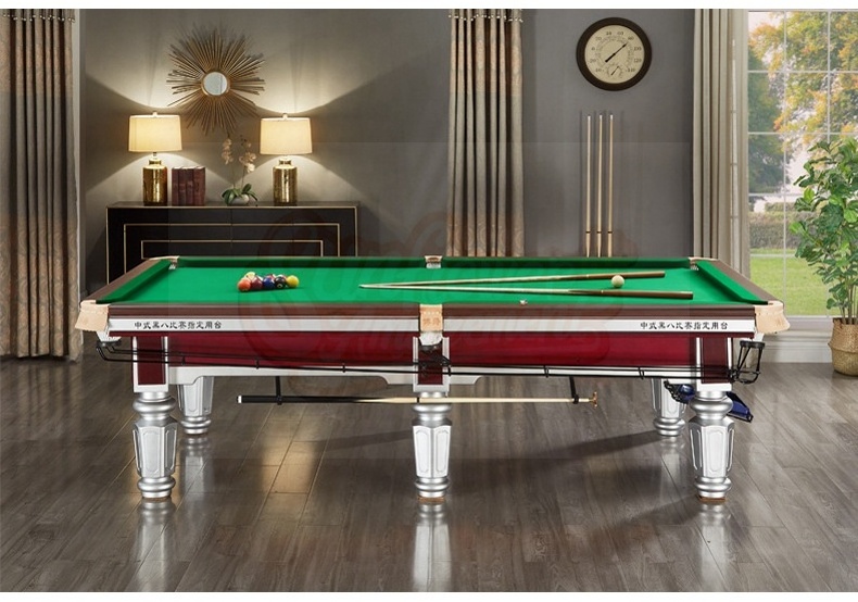 High quality professional 10ft slate steel cushion English style snooker pool table for sale