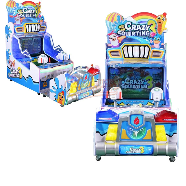 Amusement Park Rides Indoor Kids Coin Operated Game Water Shooting Arcade Skill Game Machine