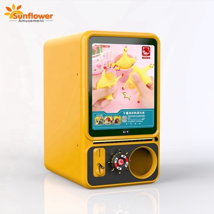 Electronic coin capsule vending machine , fairground arcade vending game machine candy