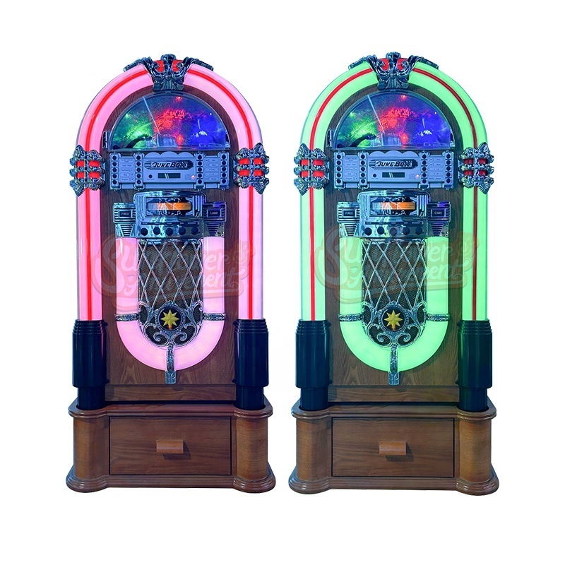 Coin operated digital jukebox music CD player phonograph jukebox machine retro jukebox classic machine  arcade game