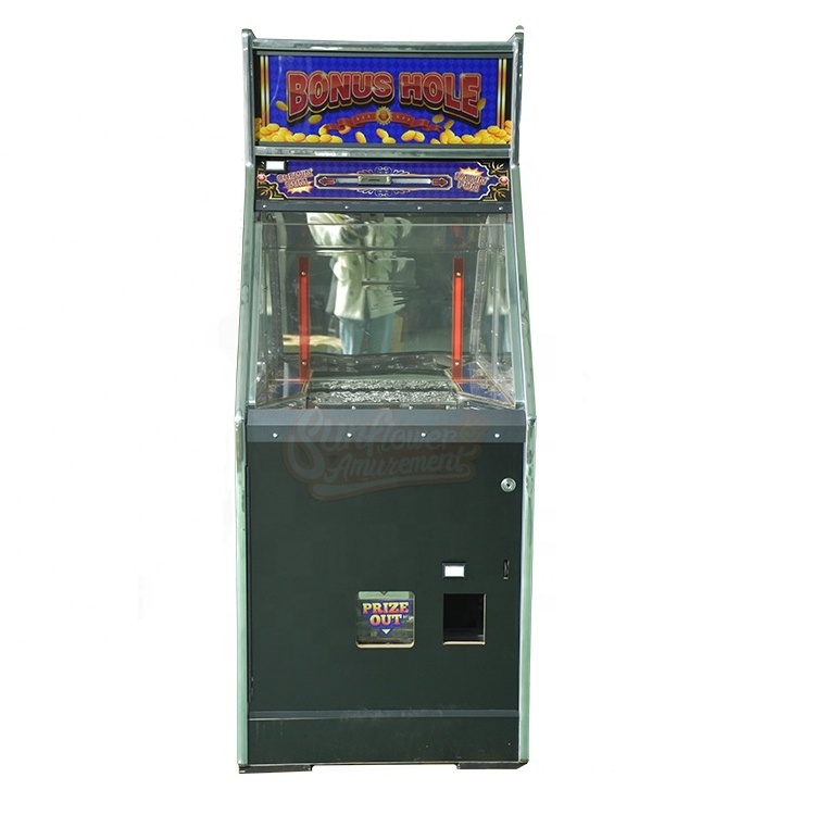 Coin Operated Game Machine With Ticket Coin Pusher Quarter Game Machine Bonus Hole Coin Pusher