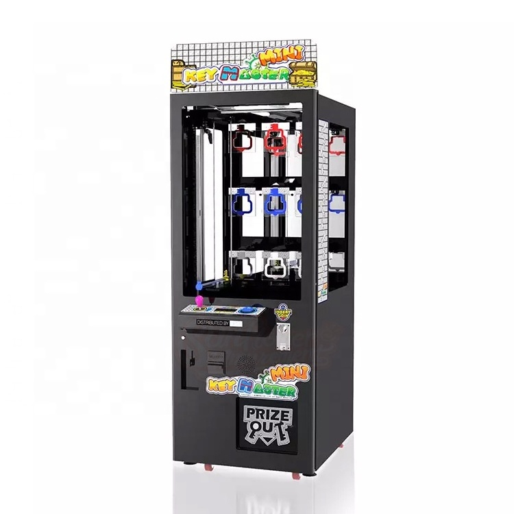 Shopping Mall Vending Machine Coin Operated Games Claw Crane Machine 9 Holes Golden Key Master