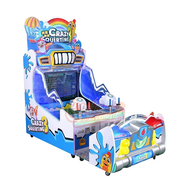 Amusement Park Rides Indoor Kids Coin Operated Game Water Shooting Arcade Skill Game Machine