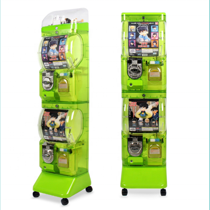 Wholesale coin operated capsule toys vending machine for foods and drinks gachapon machine vending