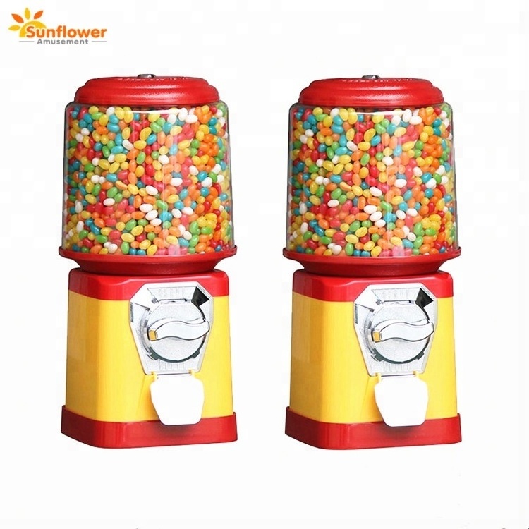 Coin Operated Games Egg Capsule Candy Dispenser Gumball Vending Machine Automatic Cotton Candy Vending Machine