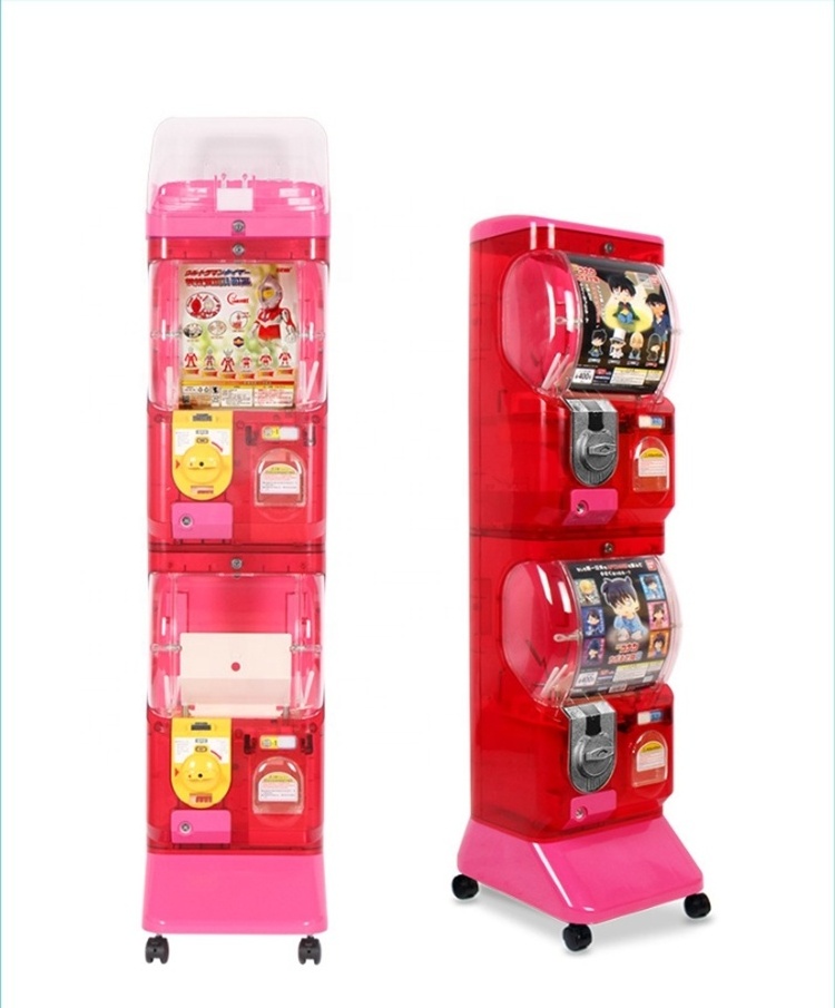 Wholesale coin operated capsule toys vending machine for foods and drinks gachapon machine vending