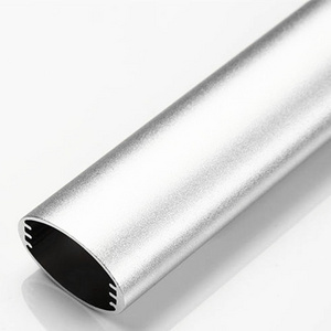 Low price good quality bright anodized oval aluminum pipe