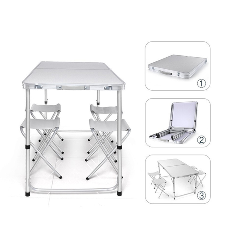 Lightweight Adjustable Portable Aluminum Kitchen Picnic Folding Camping Table