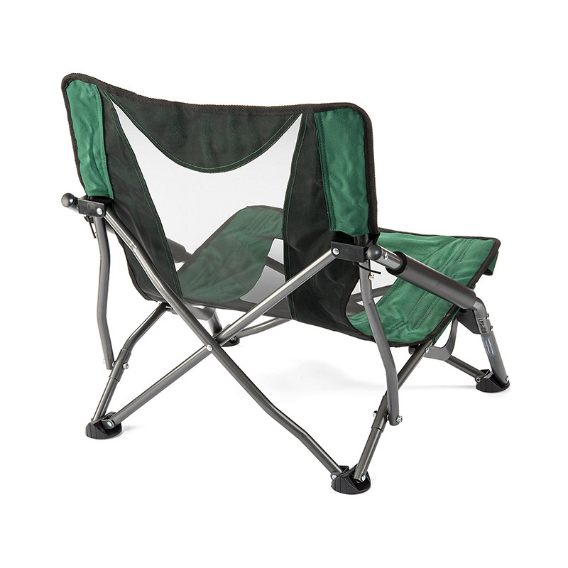 Custom Summer Mesh Low Lounger Portable Folding Sea Beach Chairs For Outdoor Camping