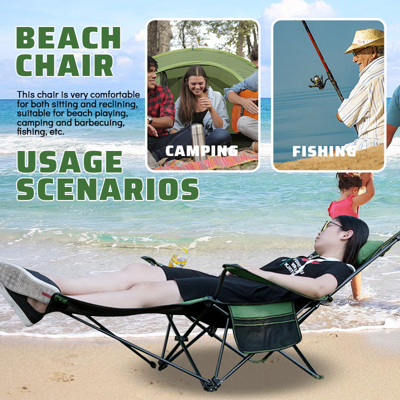 Folding Cheap Lounger Backpack Portable People Camping Beach Chair Reinforced For Fat