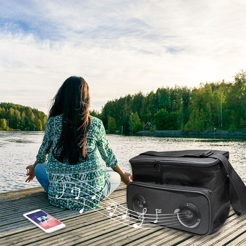 Bluetooth Speaker Ice Cooler Box Radio Cooler Box With Speaker