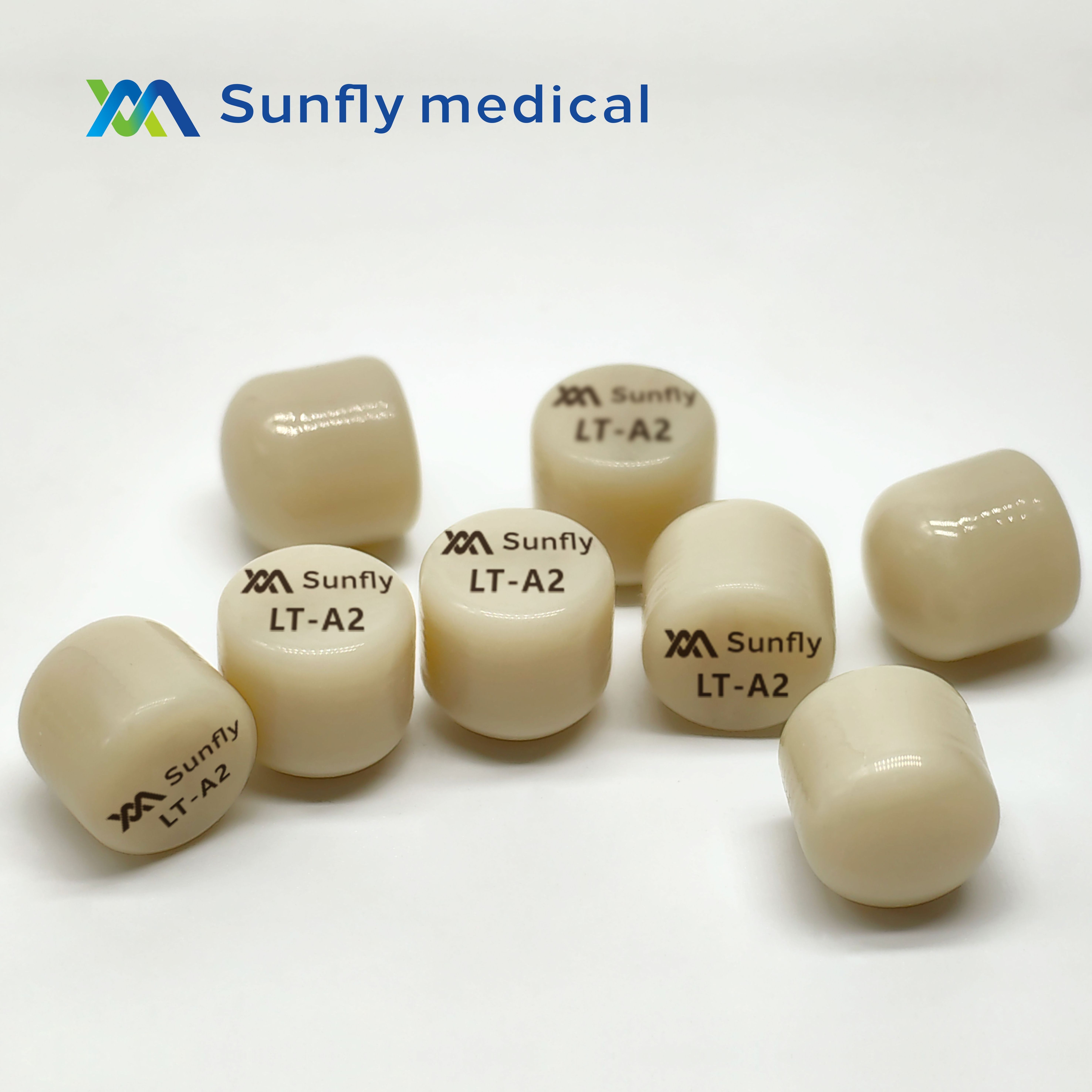 sunfly  medical  Teeth Making Material disilicate emax press ingots for inlay/onlay