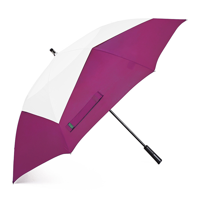 62 Inch Extra Large Golf Umbrella, Automatic Open Rain Umbrella with Windproof Water Resistant Double Canopy