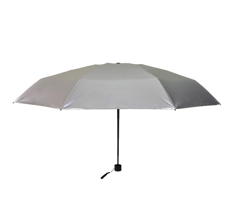 Mini Fold Umbrella UPF 50+ Titanium Silver 5 Folding Umbrella