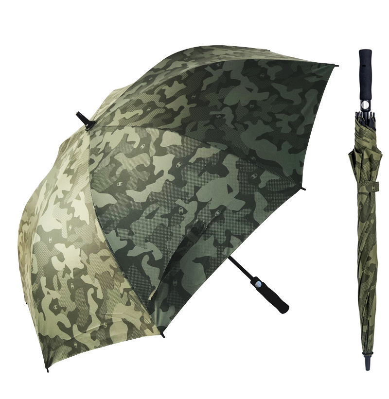 New Product Big Size Twin Layer Canopy UV protection Outdoor Hunting Camo Golf Umbrella Camouflage Umbrella