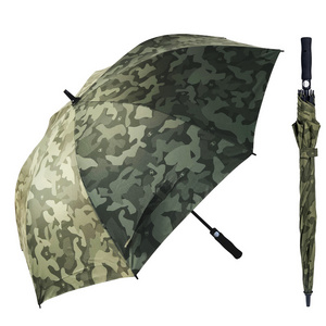 New Product Big Size Twin Layer Canopy UV protection Outdoor Hunting Camo Golf Umbrella Camouflage Umbrella