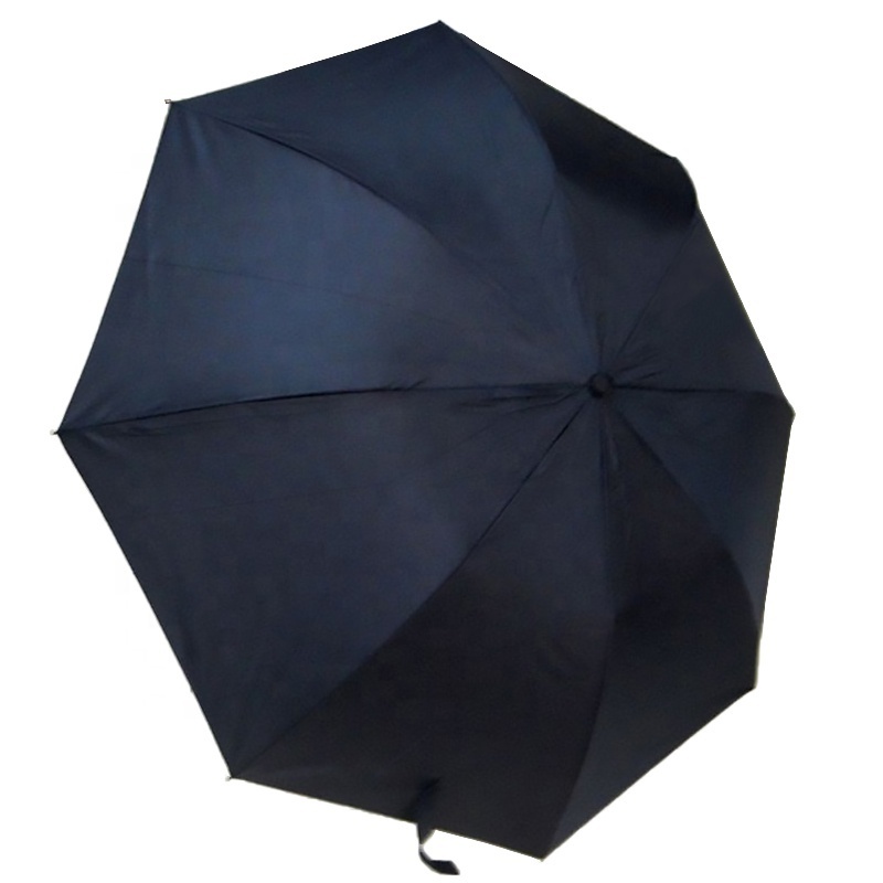 Men Automatic Open 2 Fold Gun Shape Handle Umbrella