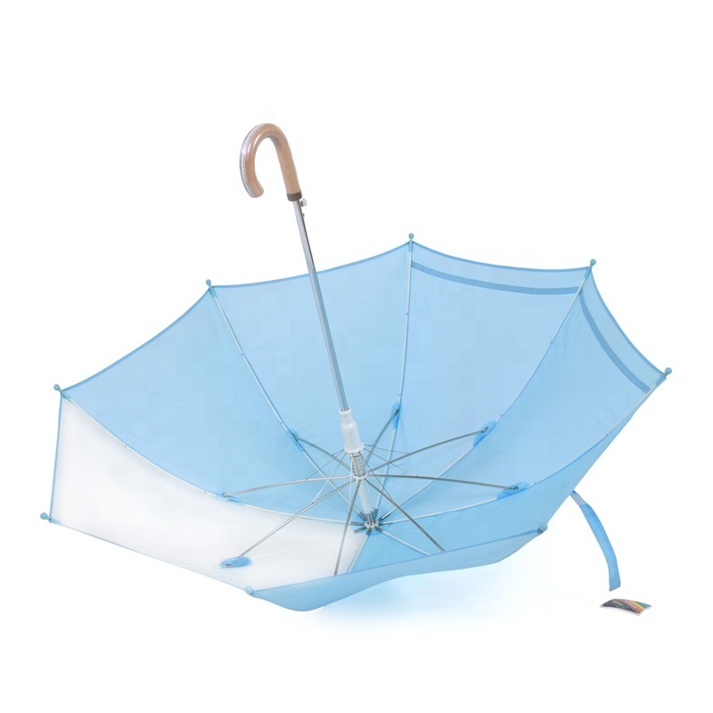 19 inch auto open rain transparent clear children kid umbrella