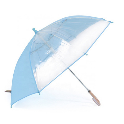 19 inch auto open rain transparent clear children kid umbrella