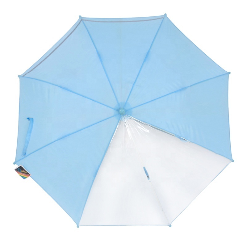 19 inch auto open rain transparent clear children kid umbrella