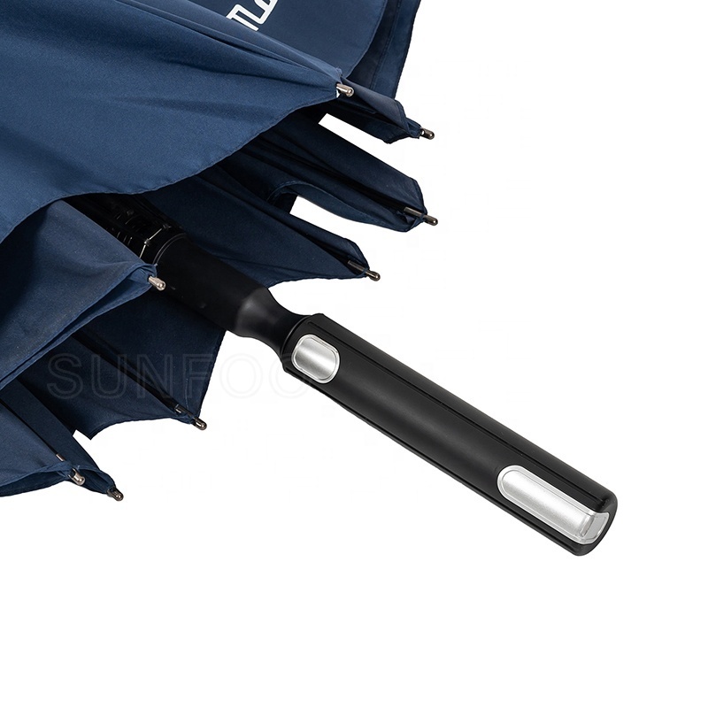 large windproof auto open sports golf Umbrella with logo