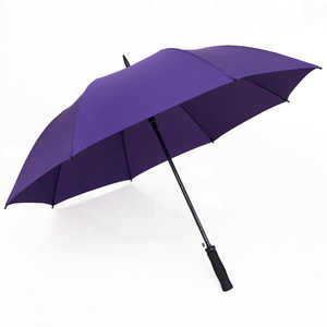 Stock Printed Golf Umbrella Promotional, Wholesale Purple Umbrella with Logo