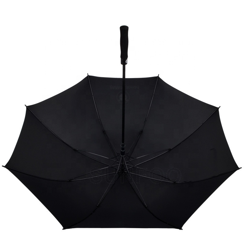 Promotional Business Black Auto Open Custom Logo Printing Golf Umbrella