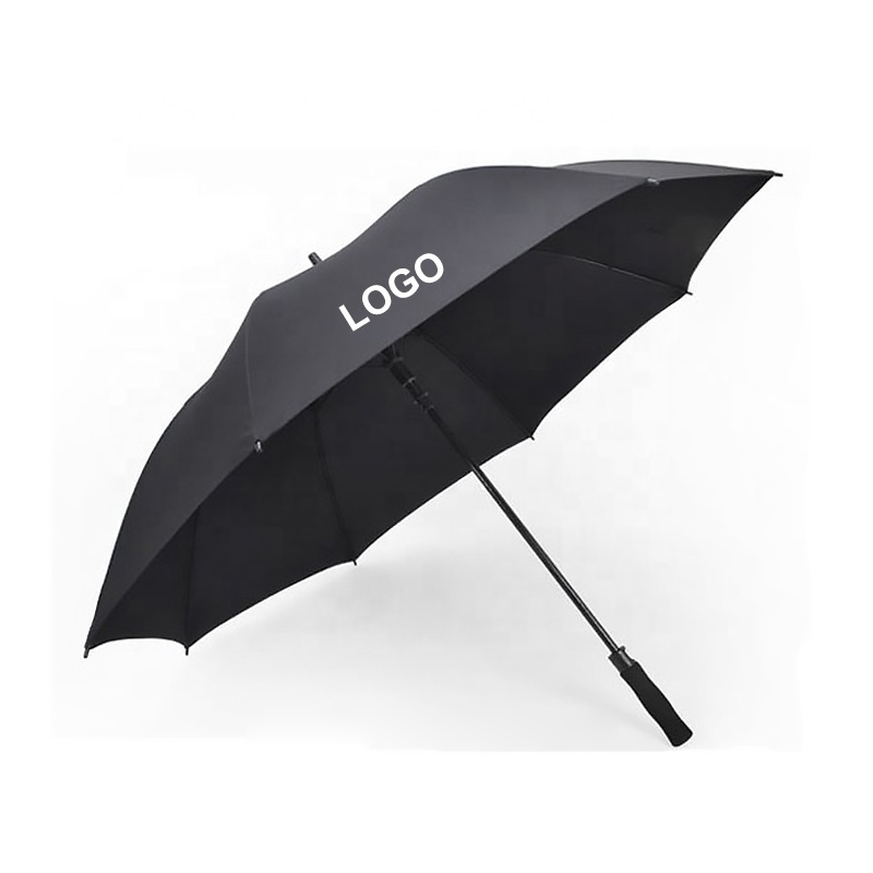 Promotional Business Black Auto Open Custom Logo Printing Golf Umbrella