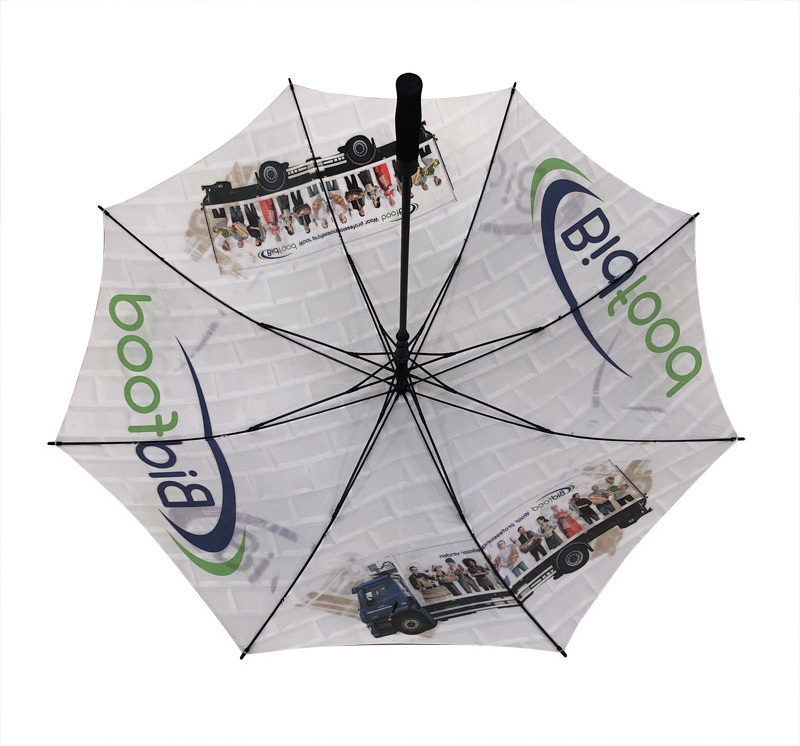 Big Size Custom Design Full Color Sublimation Printing Automatic Golf Umbrella