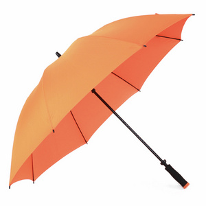 30 inch manual open fiberglass frame eva handle orange golf umbrella