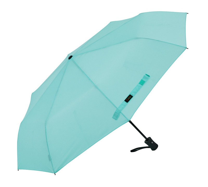 338AC 3 Fold Small Compact Automatic Rain Windproof Travel Umbrella Promotional Custom Print Mini Pocket Fold Umbrella