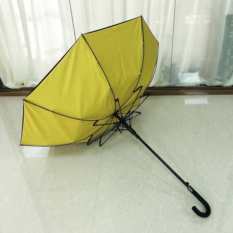 High Quality Automatic Double layer Walking Umbrella, Yellow color Twin layer Straight Umbrella