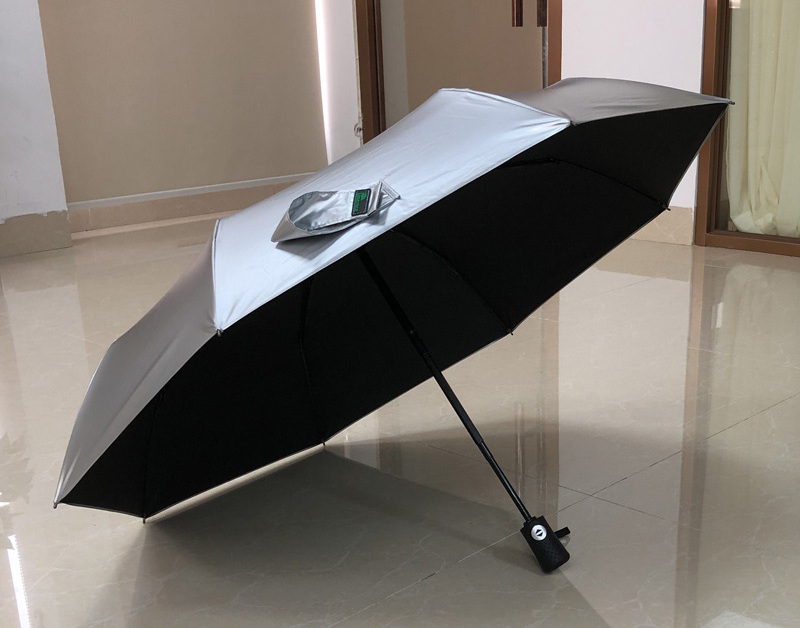 348AC SPF 50+ SUN Umbrella, 3 Folds Automatic Mini Compact UV Umbrella