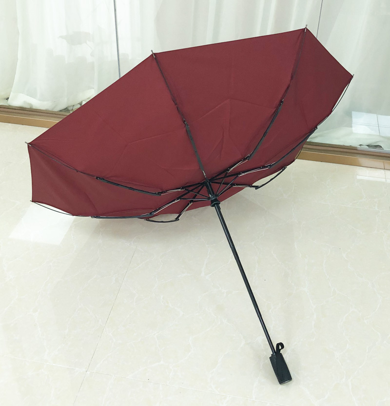 Sunfoo 21 inch 8 and 9 Ribs 3 fold Wind Resistant best selling Automatic Rain travel Umbrella