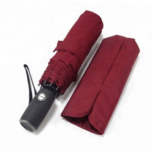 Sunfoo 21 inch 8 and 9 Ribs 3 fold Wind Resistant best selling Automatic Rain travel Umbrella