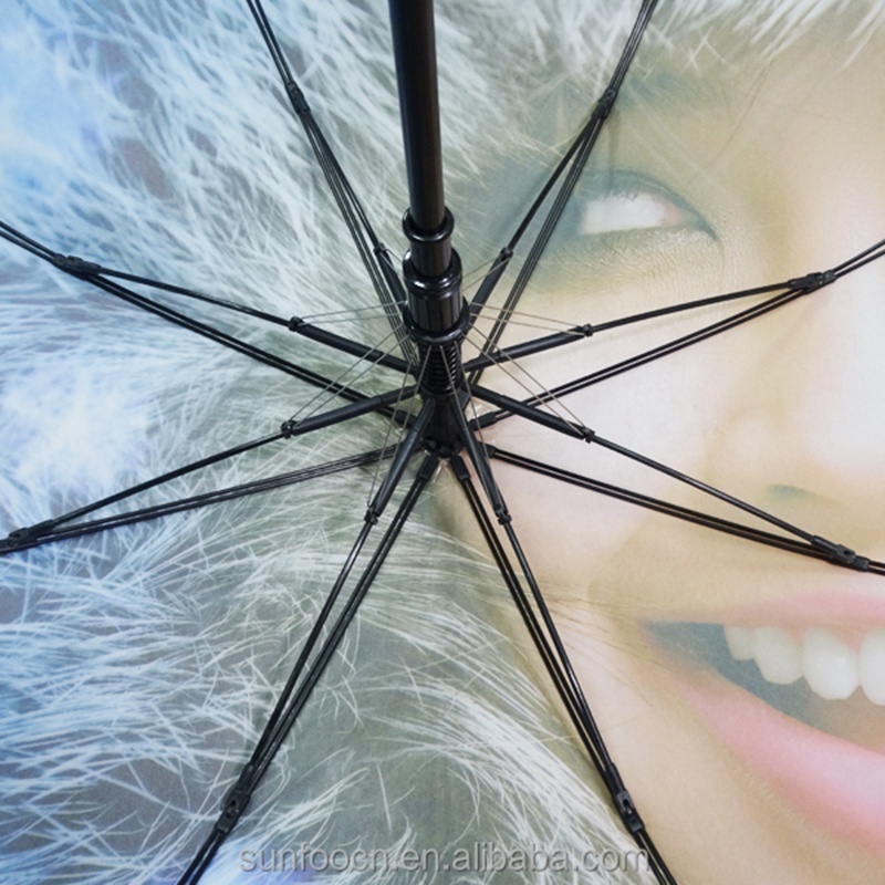 Custom Pattern Character Girls' Pictures Photo Print Special Umbrella with Full Digital Printing Over Canopy