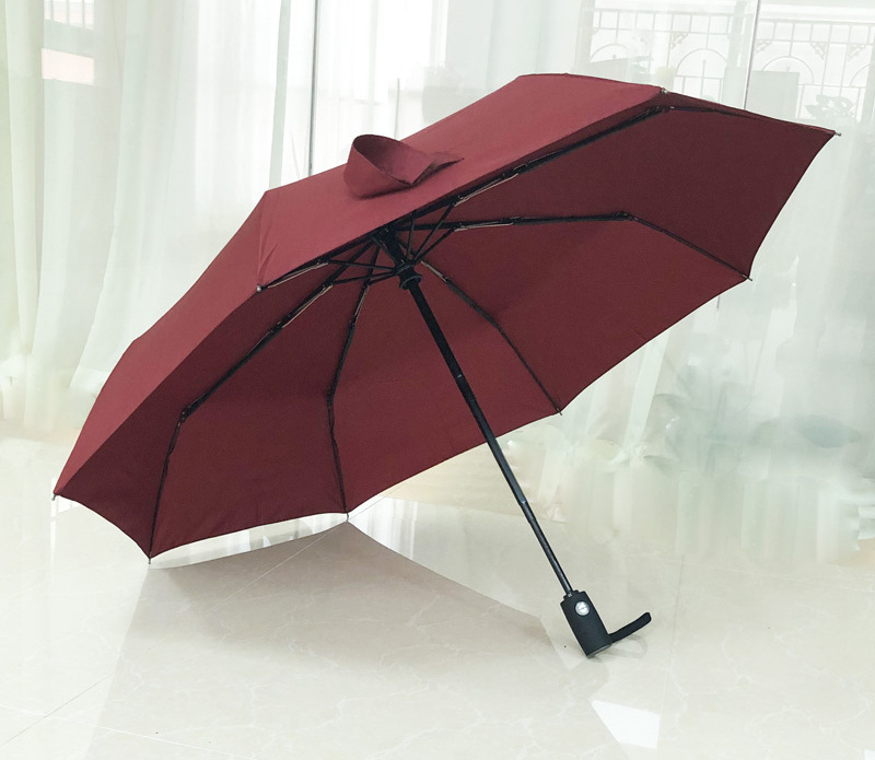 Sunfoo 21 inch 8 and 9 Ribs 3 fold Wind Resistant best selling Automatic Rain travel Umbrella