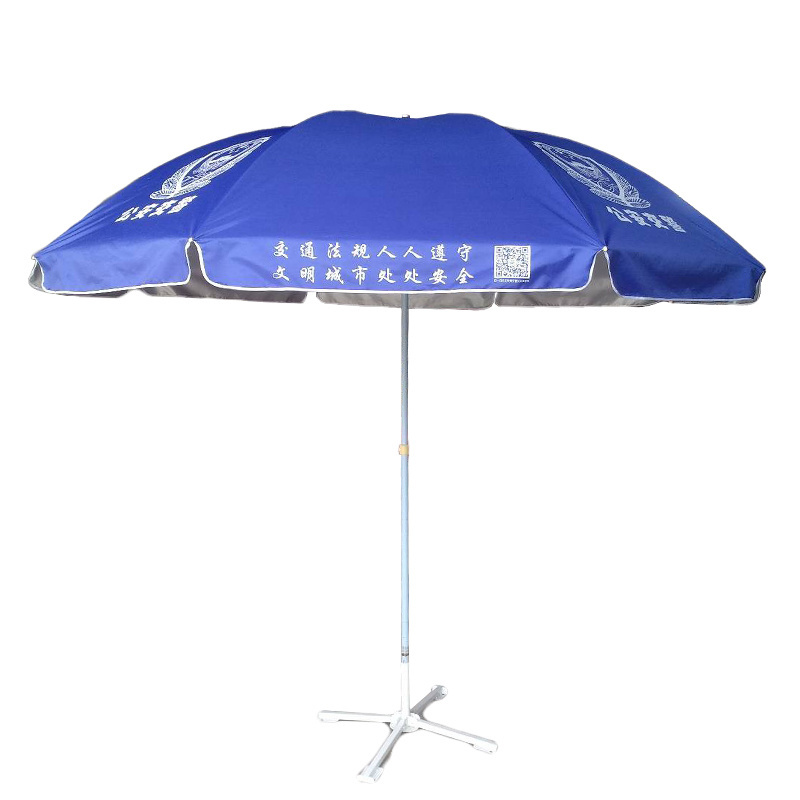 Advertising Custom Logo Sun Heavy Duty Parasol Tilt Beach Umbrella