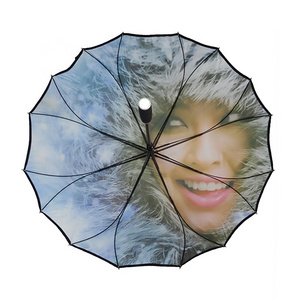 Custom Pattern Character Girls' Pictures Photo Print Special Umbrella with Full Digital Printing Over Canopy