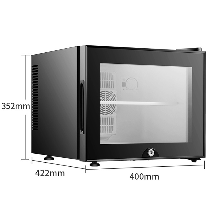 Popular Hotel Professional Energy Saving Decorative Mini Bar Cabinet Refrigerator with Lock