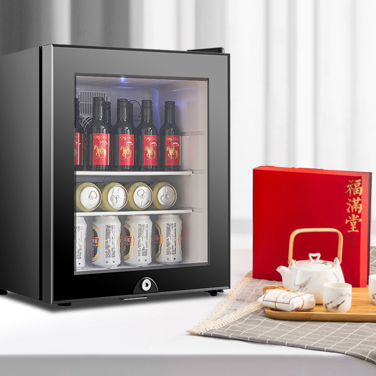 retro antique portable Frost-Free Child-Proof Locks Custom Frost Free 2 In 1 Mini Bar Mini Fridge Cooler Price With Glass Door