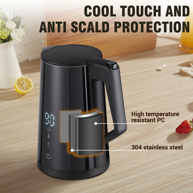 Smart Electric Kettle Temperature Control Stainless Steel Water Boiler for Tea Coffee Oatmeal WiFi Electric Tea Kettle