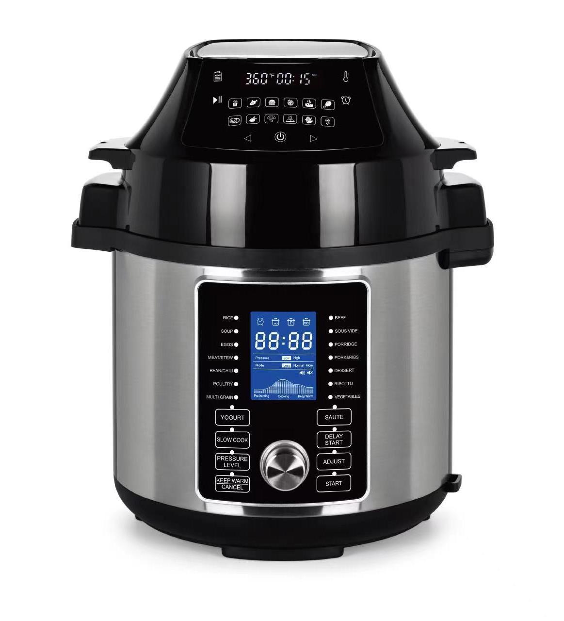 smart touch home smart air fryer with cookers pressure cooker air fryer