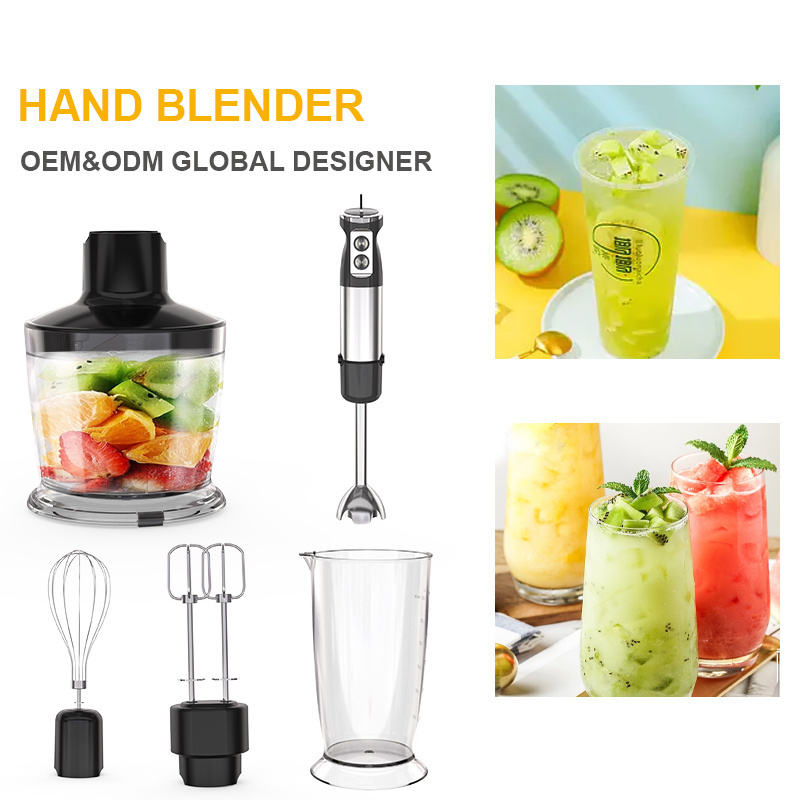 Multifunction Kitchen Hand Blender Stick Mixer Set Electric Egg Whisk Meat Grinder Mixeur Fruit Milk Frother Food Processor