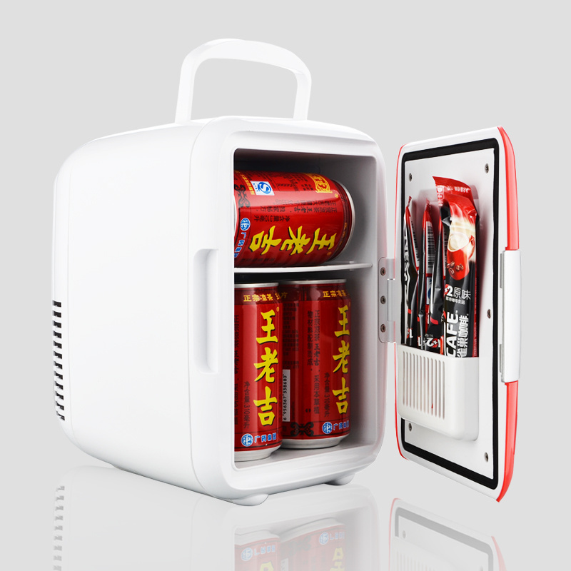 4 Liter AC/DC Portable Thermoelectric Cooler and Warmer Mini Fridge Car Home Travel Mini Refrigerator in car