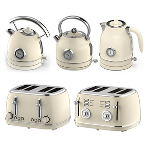 Hot Selling Appliances Kitchen Retro Sets Electric Kettle Bread Toaster 3 In 1 Juicer Blender Kettle and Toaster