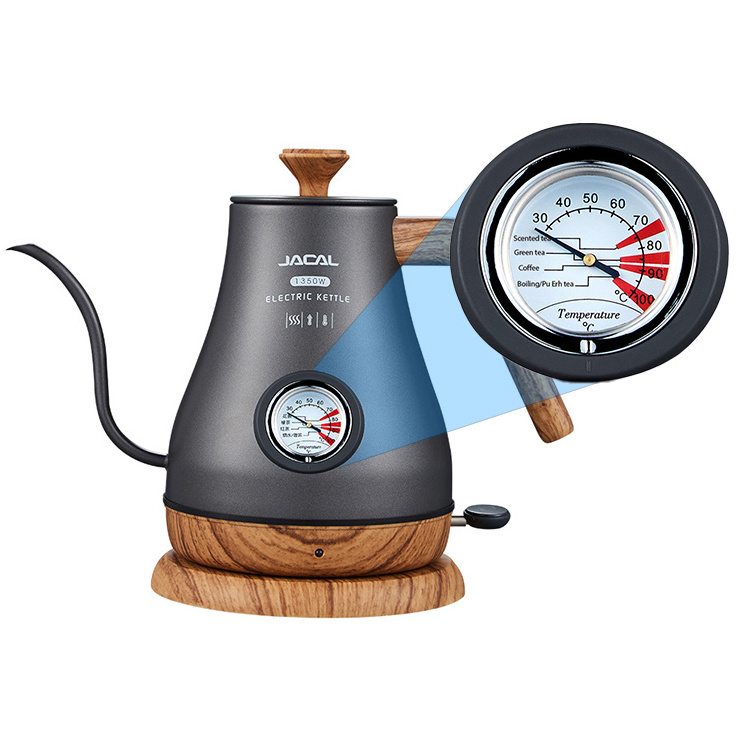 110v 220v Stainless Steel Pour Over Tea coffee Tool Temperature Display Electric Digital Gooseneck Kettle