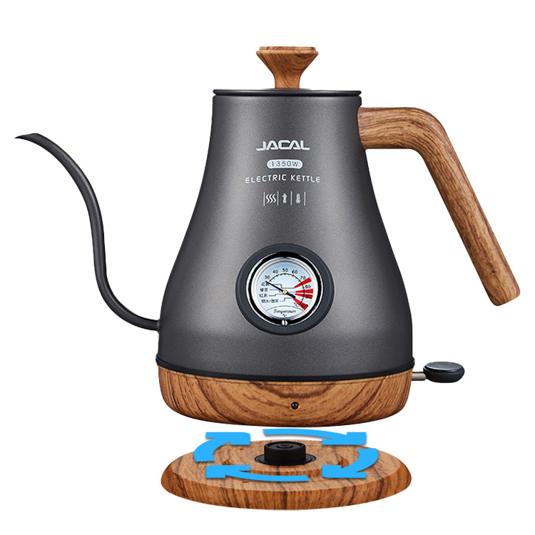 110v 220v Stainless Steel Pour Over Tea coffee Tool Temperature Display Electric Digital Gooseneck Kettle