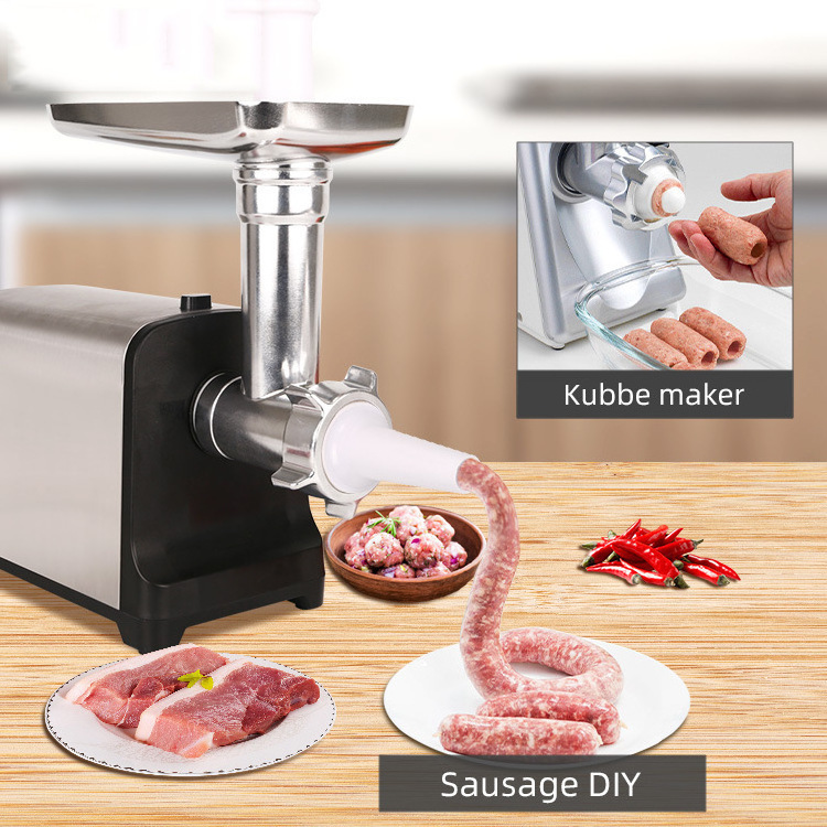 procesador de alimentos Stainless steel electric meat grinder & sausage stuffer